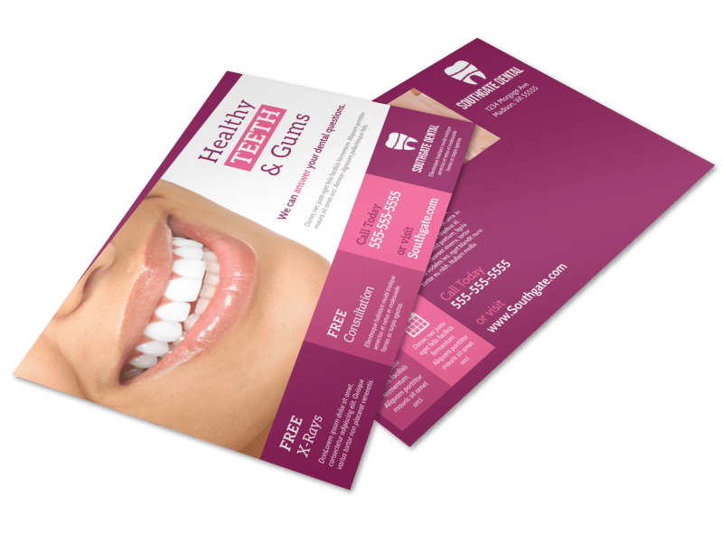 Dental Clinic Postcard Template