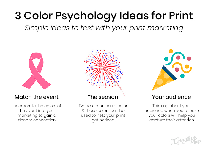 3 Color Psychology Ideas for Print