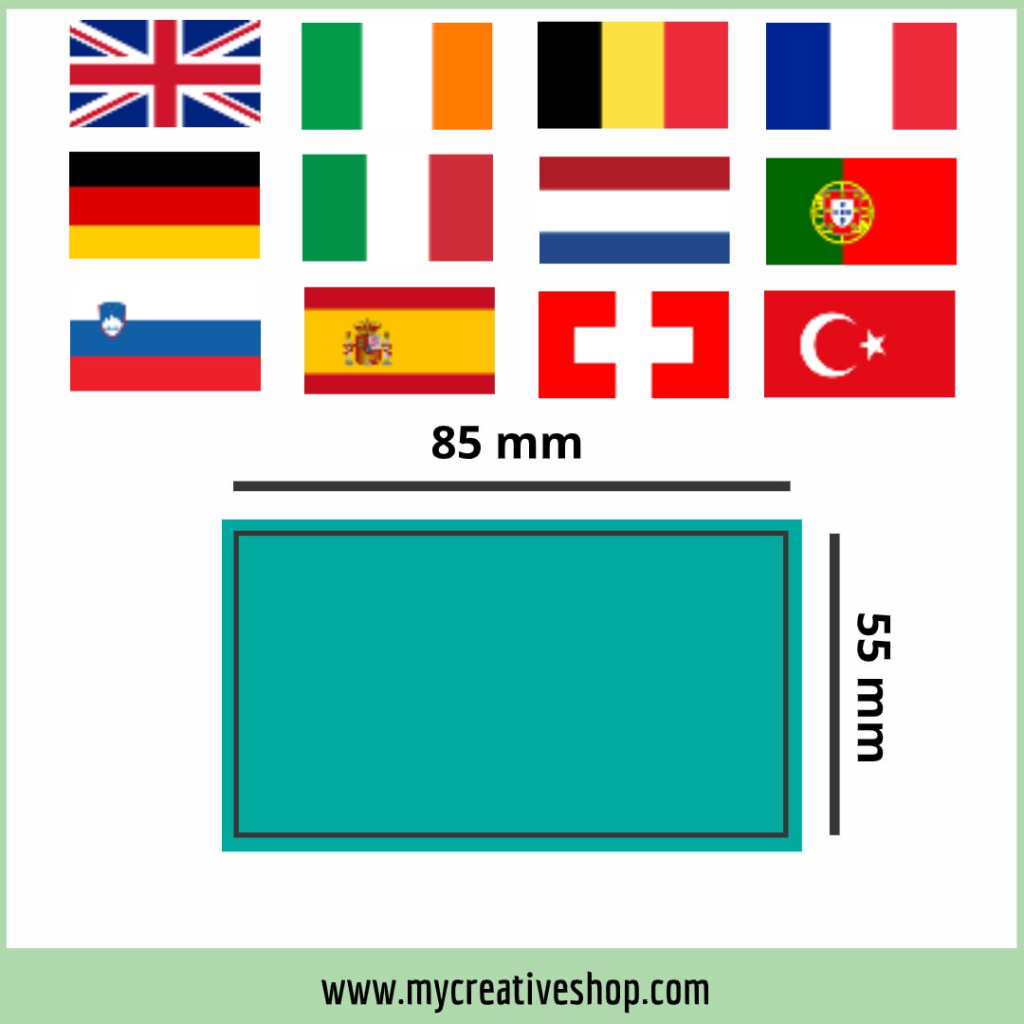 United Kingdom and Western Europe Business Card Size Graphic