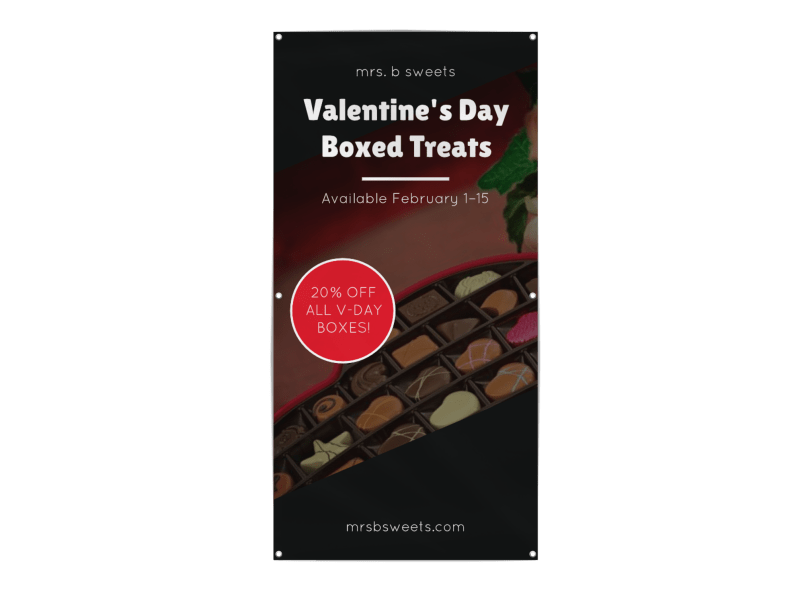 Valentines Day Candy Banner Template