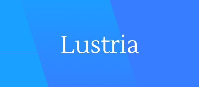 lustria-font-blog