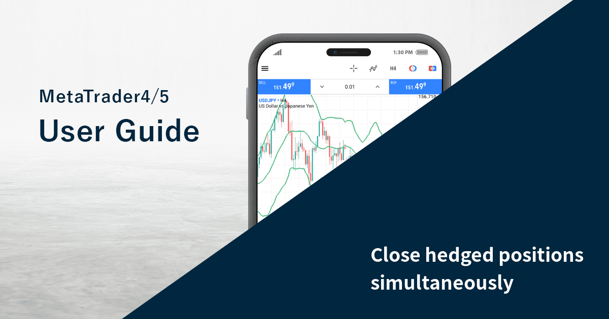 Close hedged positions simultaneously