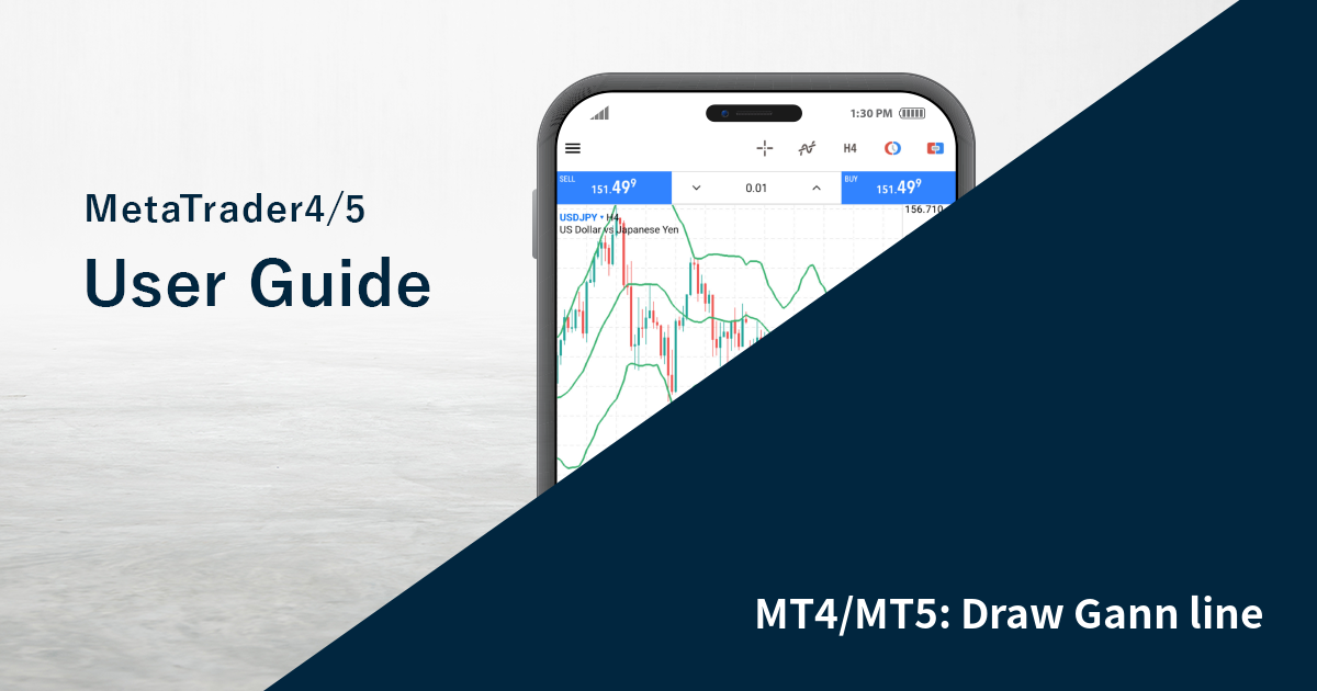 MT4/MT5: Draw Gann line