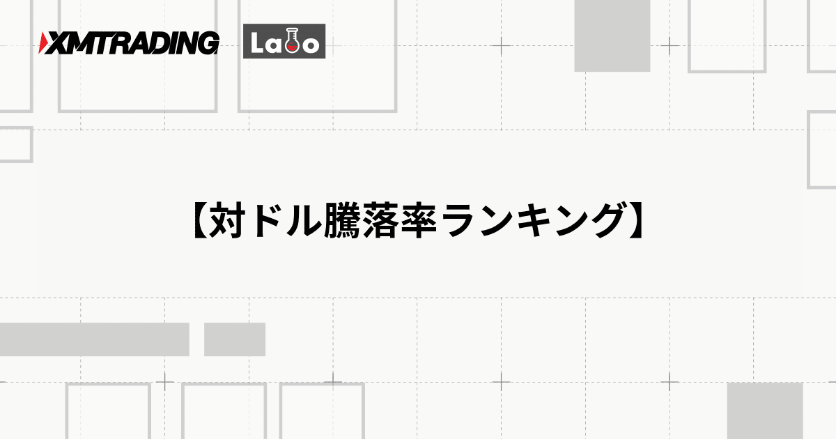 【対ドル騰落率ランキング】
