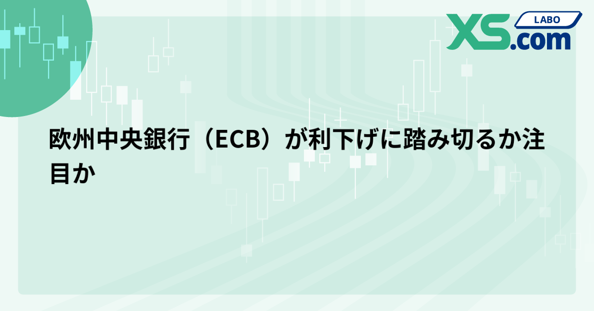 欧州中央銀行（ECB）が利下げに踏み切るか注目か