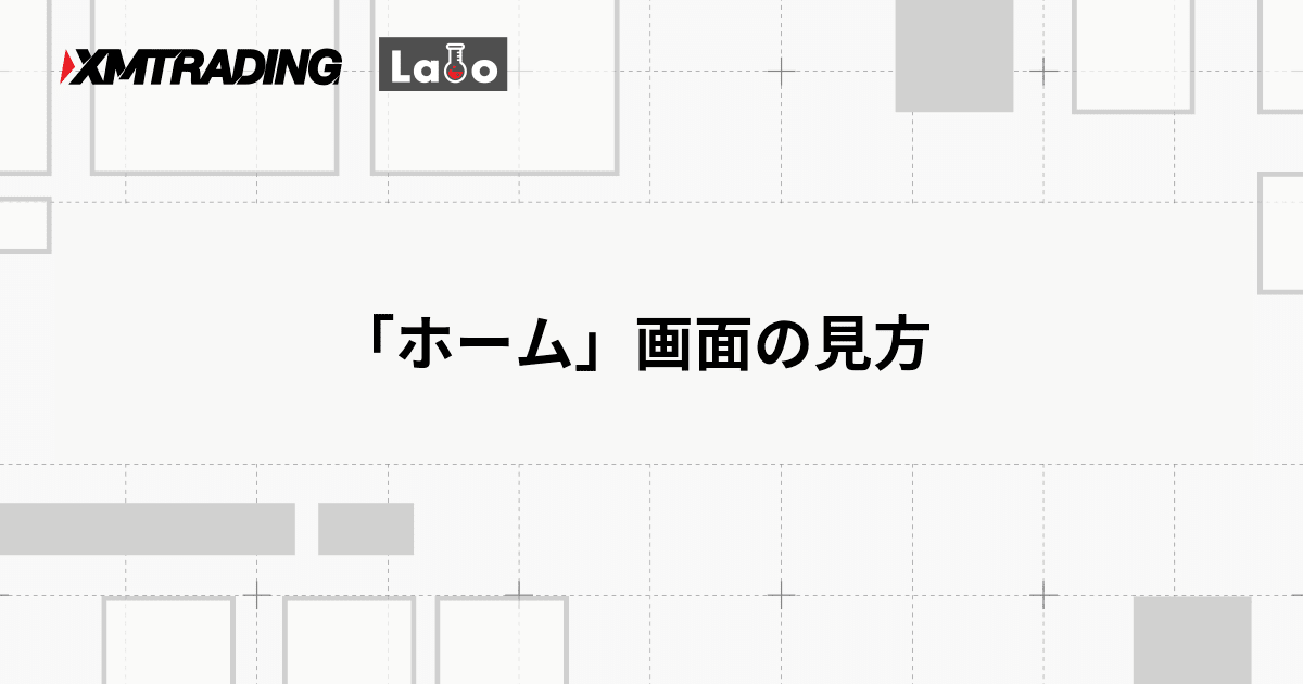 「ホーム」画面の見方