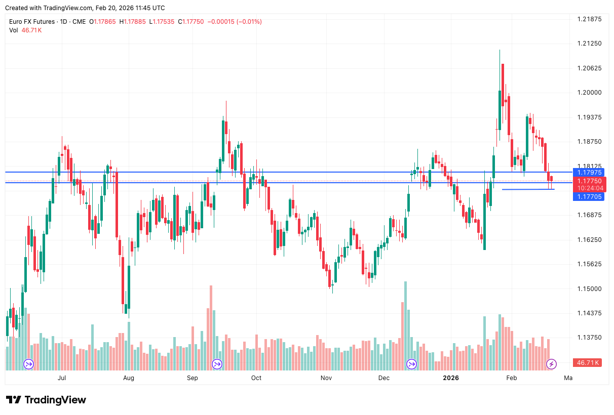Euro FX Futures (1-Year Chart)