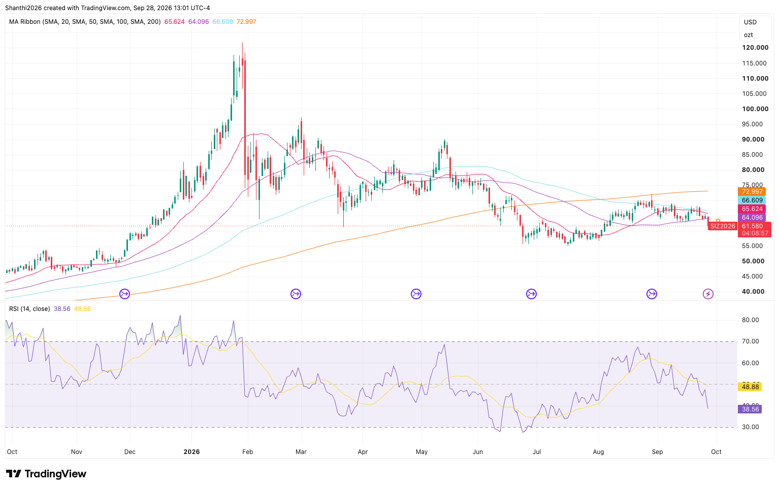 SI Daily Chart