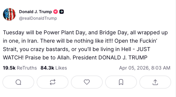 Trump Truth Social Post