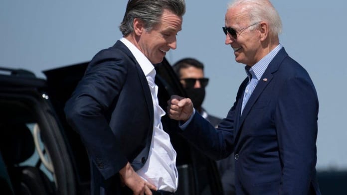 Joe Biden And Gavin Newson