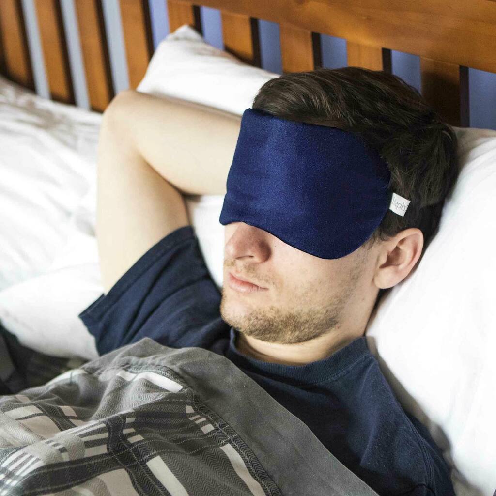 Personalised Mens Silk Eye Mask