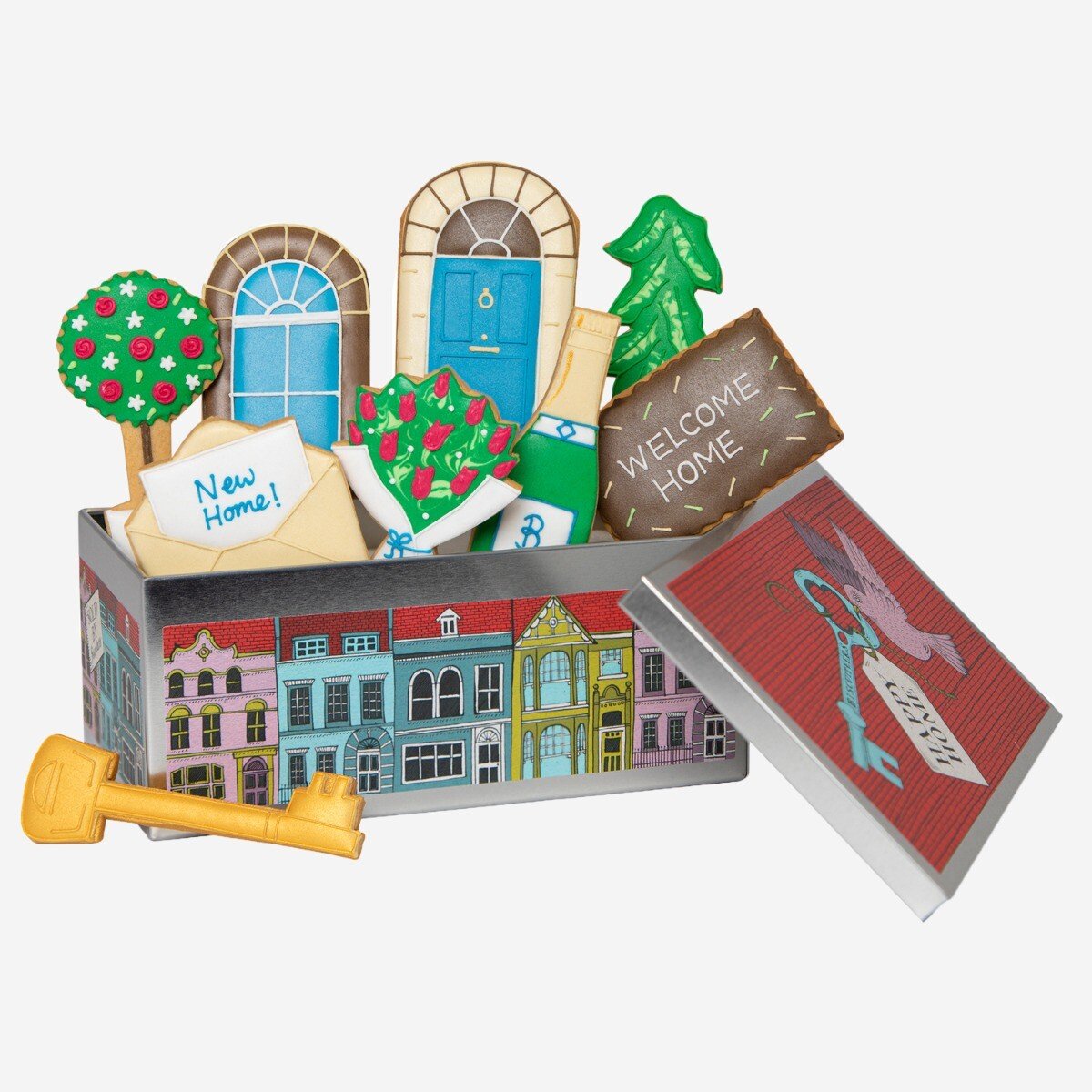New Home Biscuit Tin: Congrats on Your New House Gift