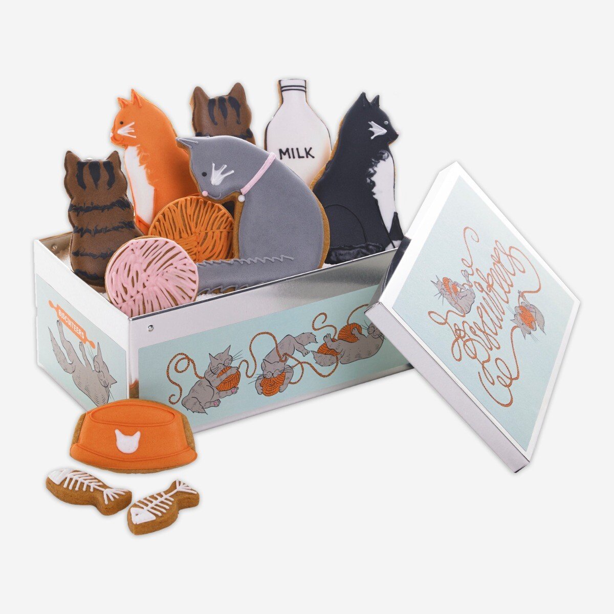 Cat Biscuit Tin: Cute Cat Shaped Biscuits by Biscuiteers