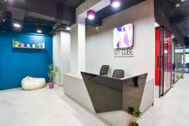 My Cube coworking space in Park Street area, Kolkata