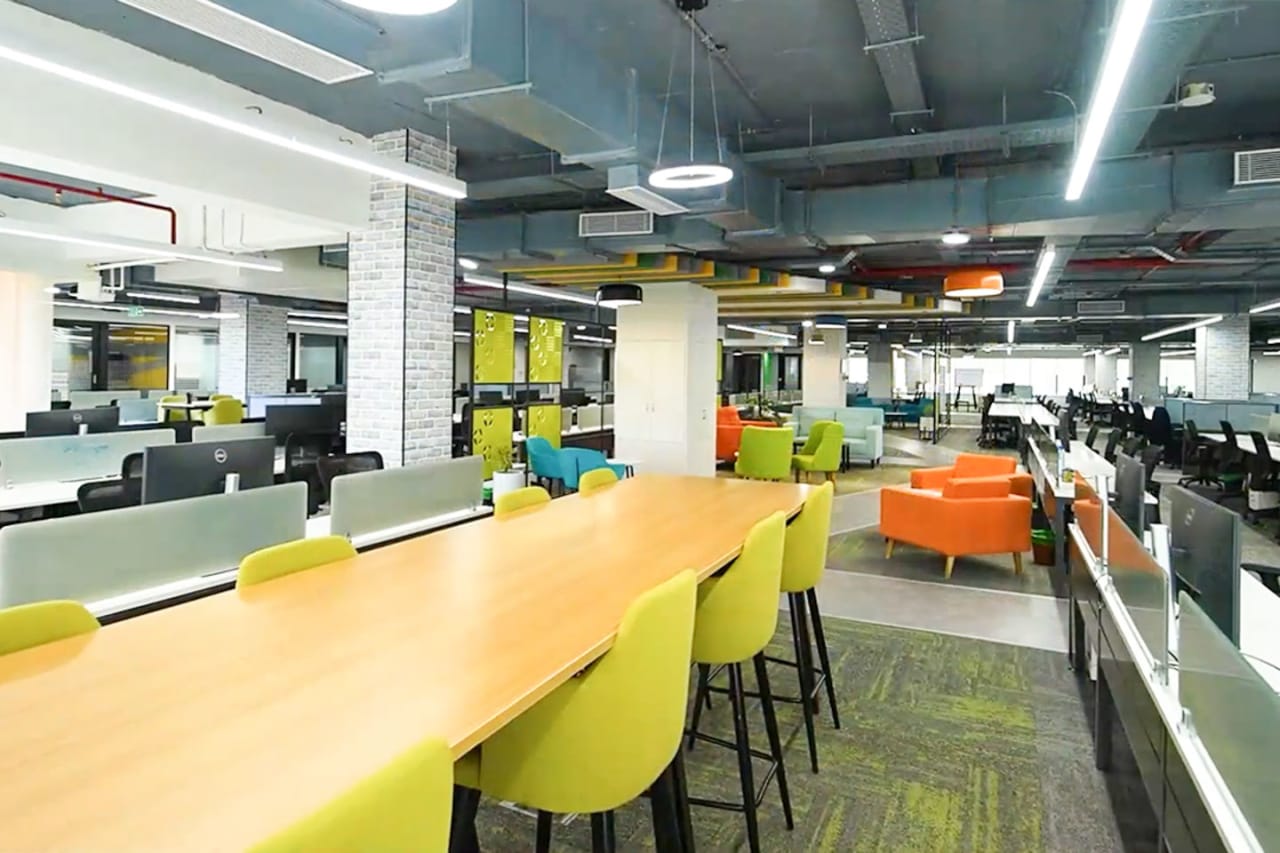 IndiQube coworking space in Murgesh Pallya, Bangalore