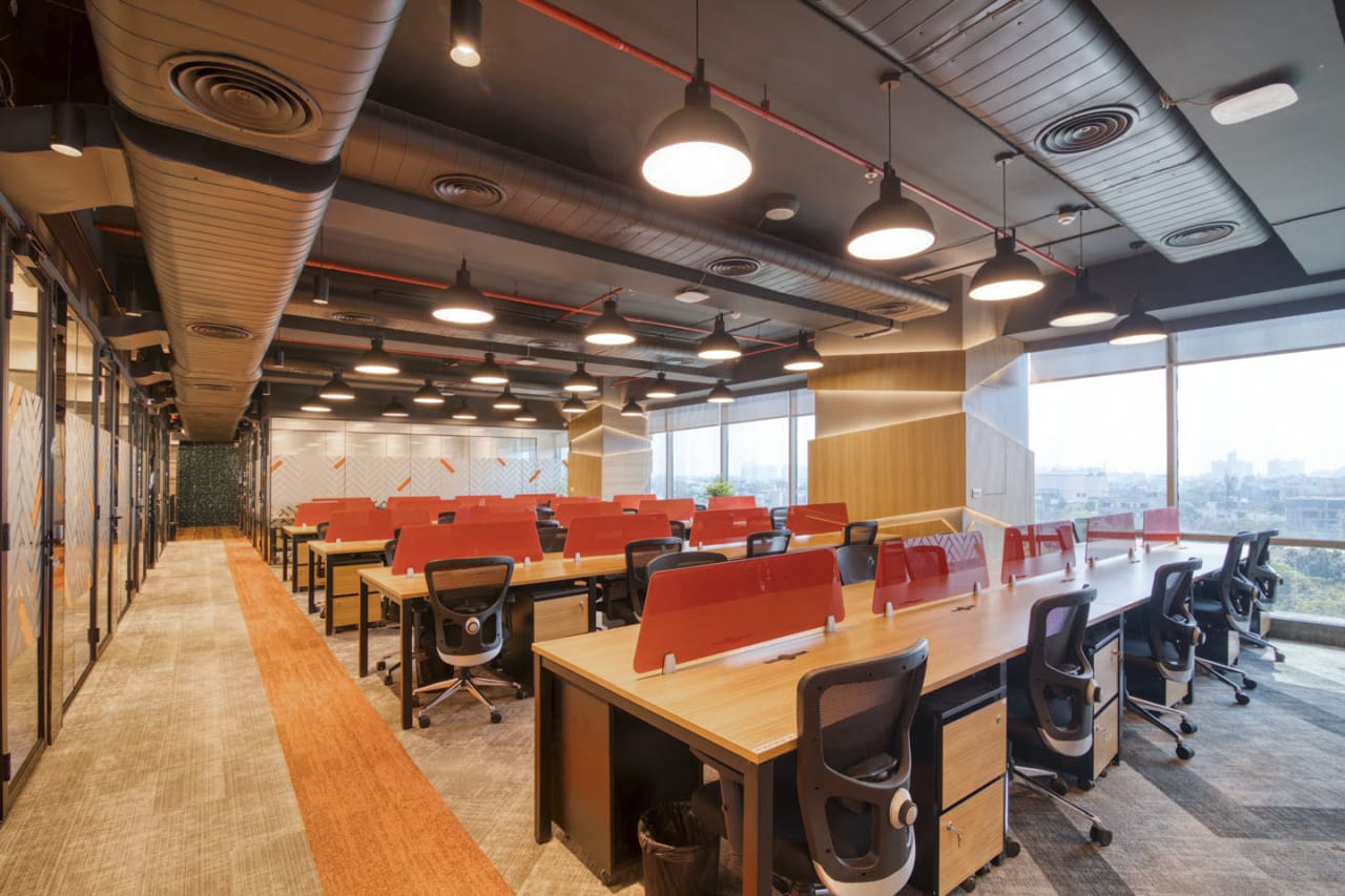 Truworx coworking space in M G Road, Gurgaon