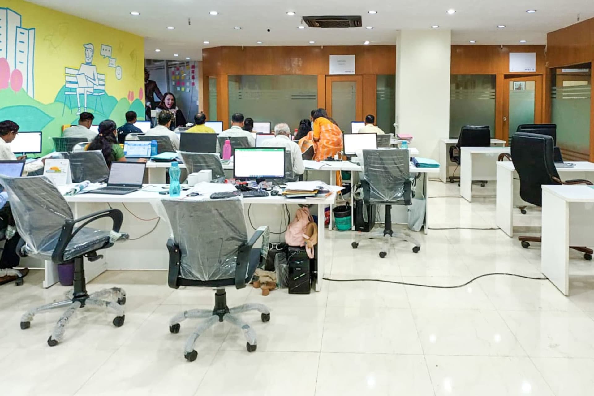 corporate work in co working space