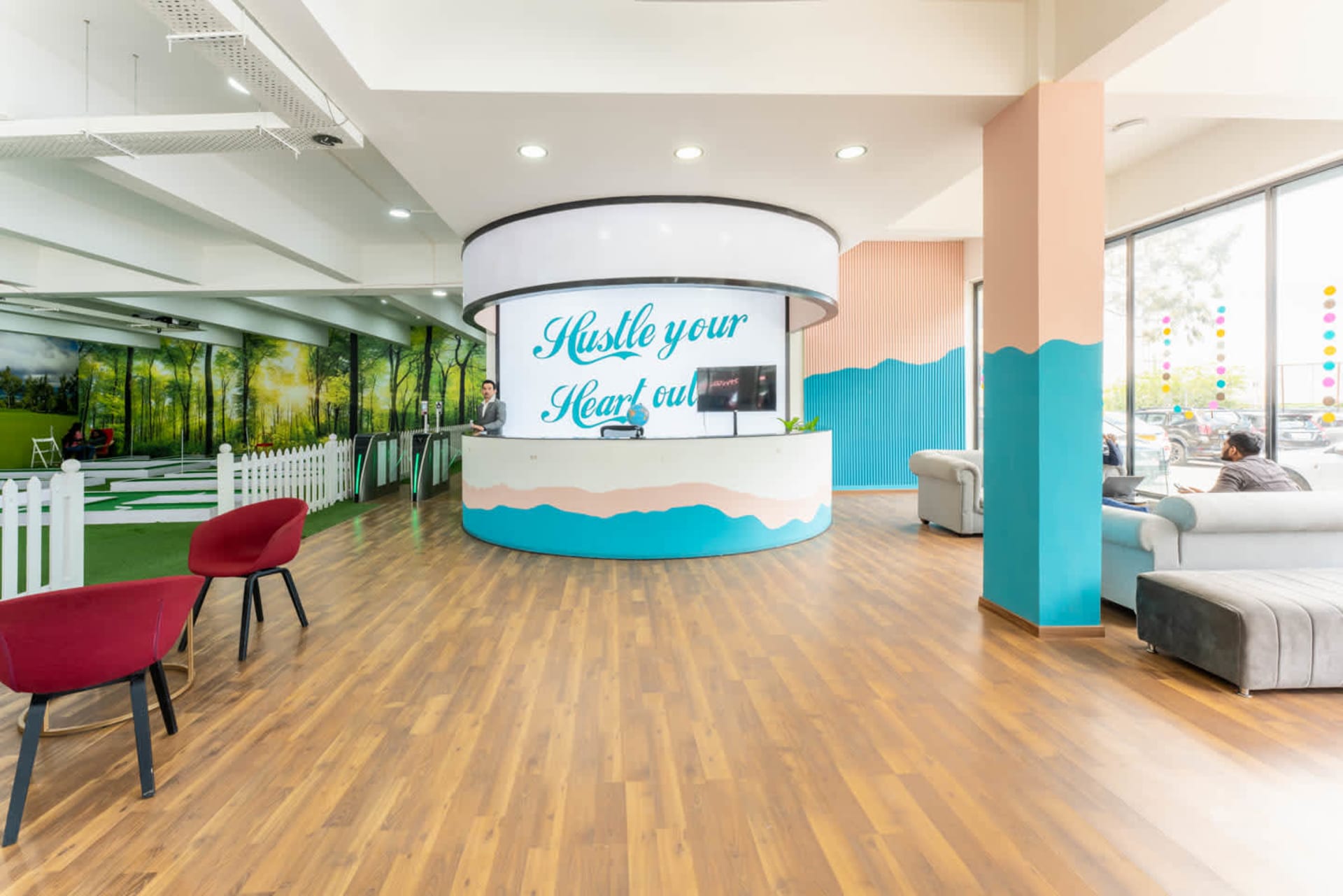 Hustlehub coworking space in HSR Layout, Bangalore