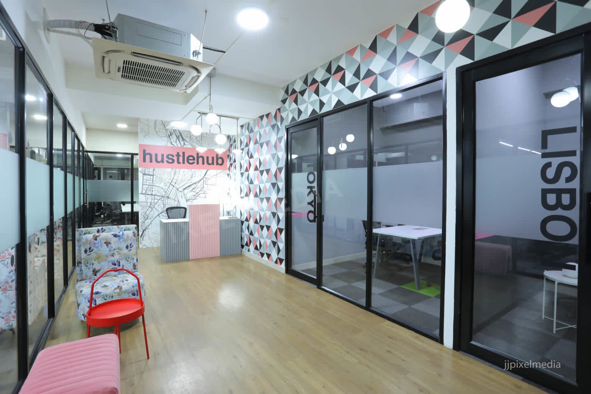 Hustlehub coworking space in HSR Layout, Bangalore