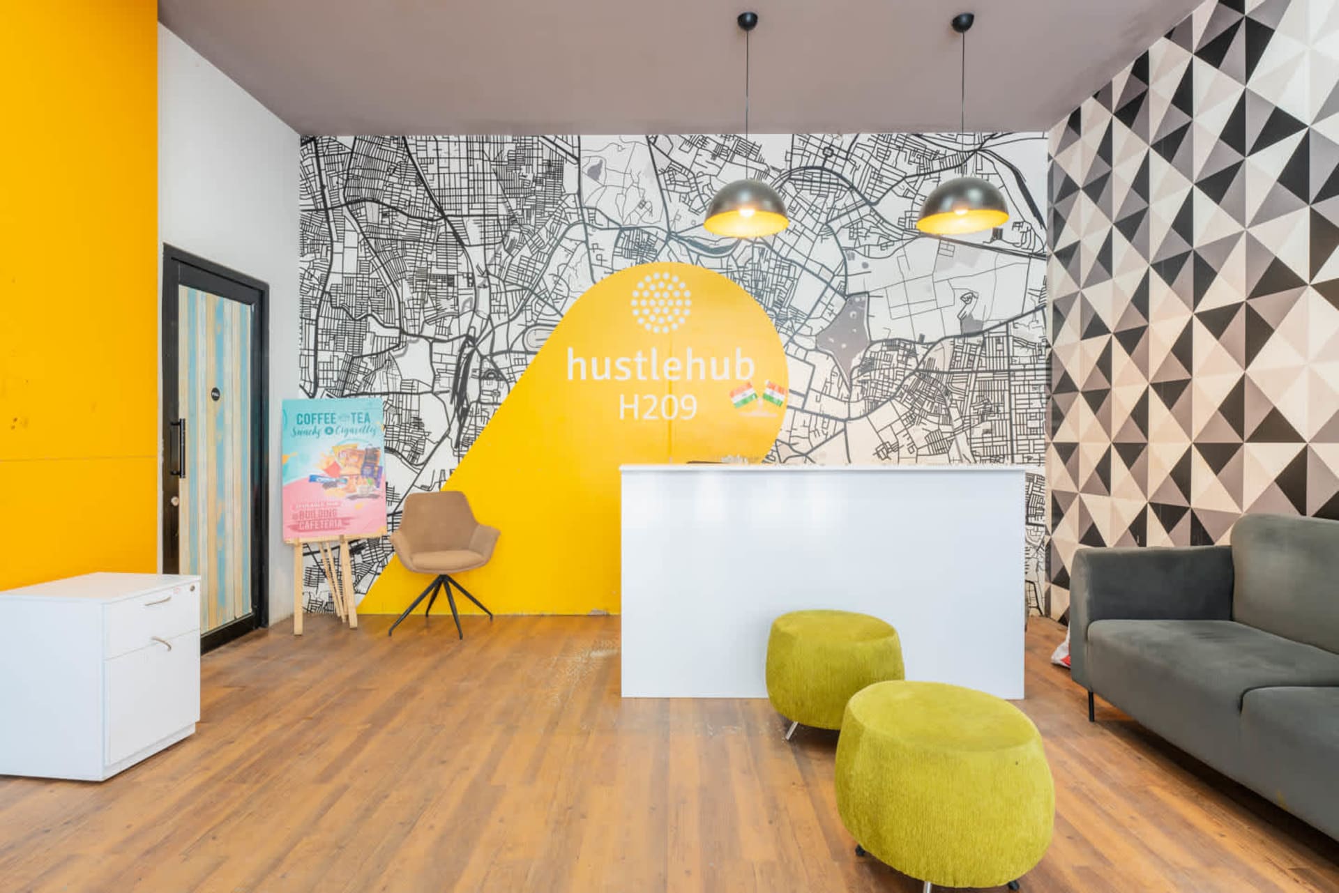 Hustlehub coworking space in HSR Layout, Bangalore