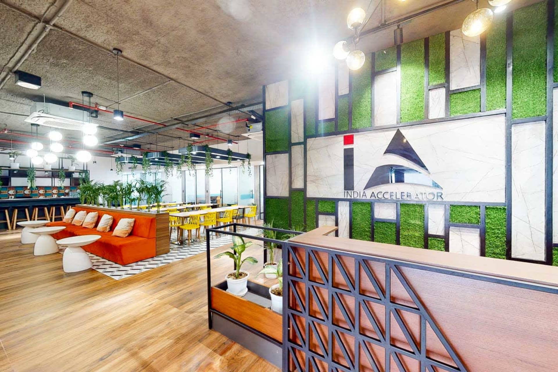 India Accelerator coworking space in M G Road, Gurgaon