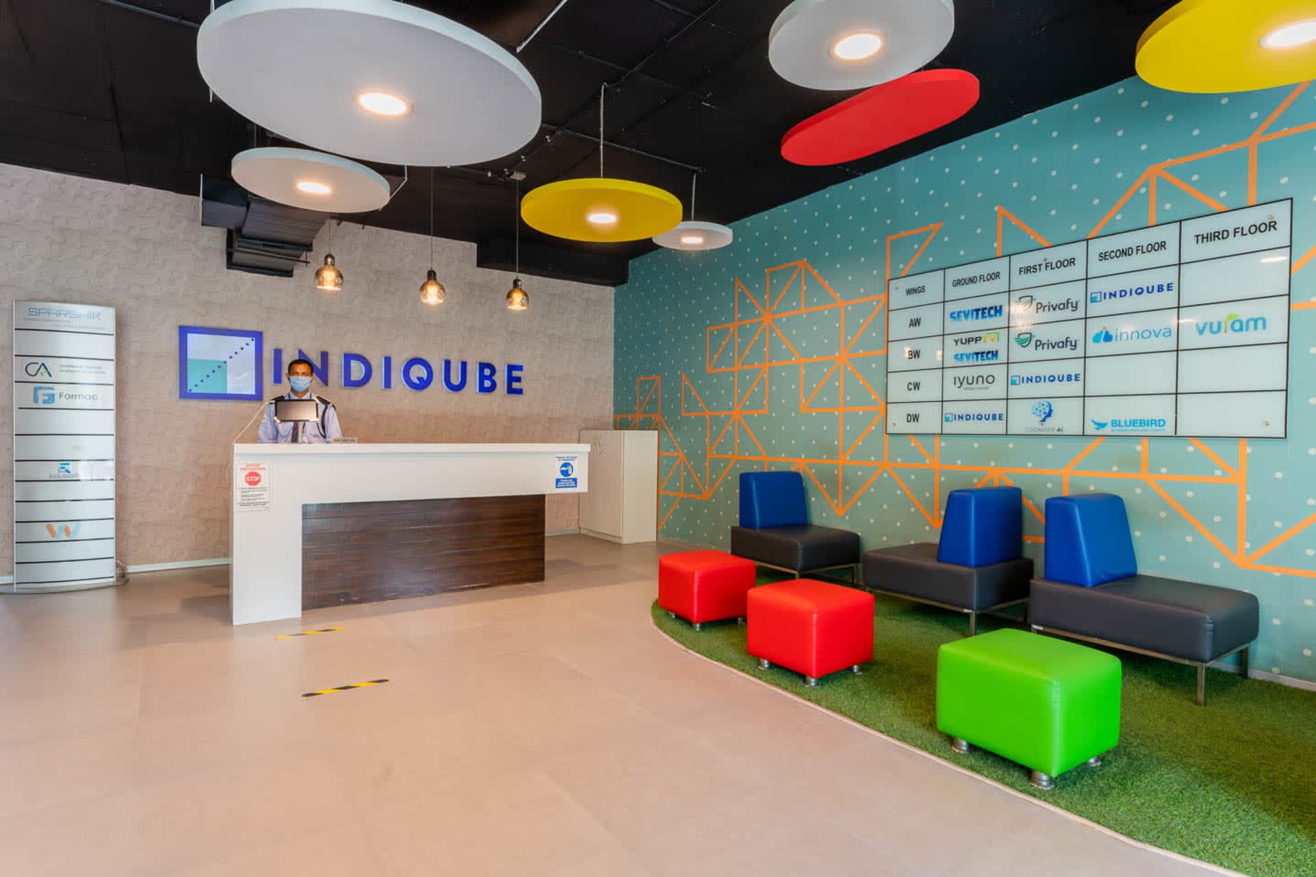 IndiQube coworking space in Brookefield, Bangalore