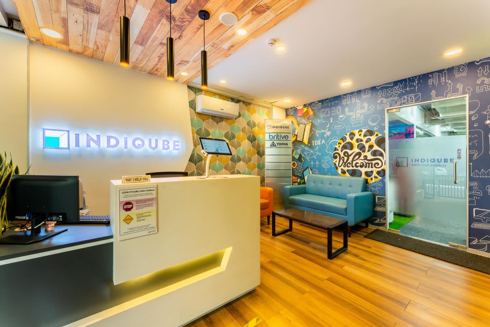 IndiQube coworking space in Indiranagar, Bangalore