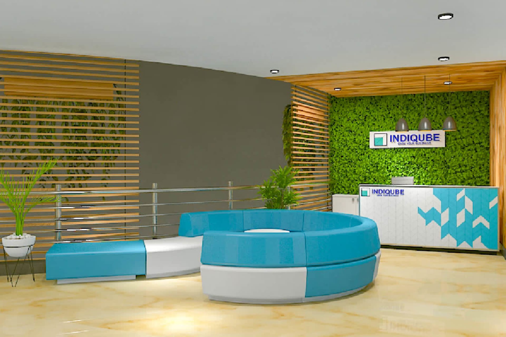 IndiQube coworking space in Kharadi, Pune
