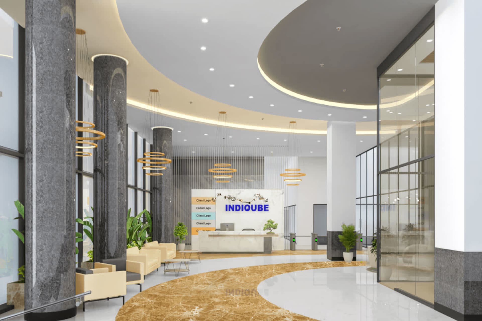 IndiQube coworking space in Yerawada, Pune