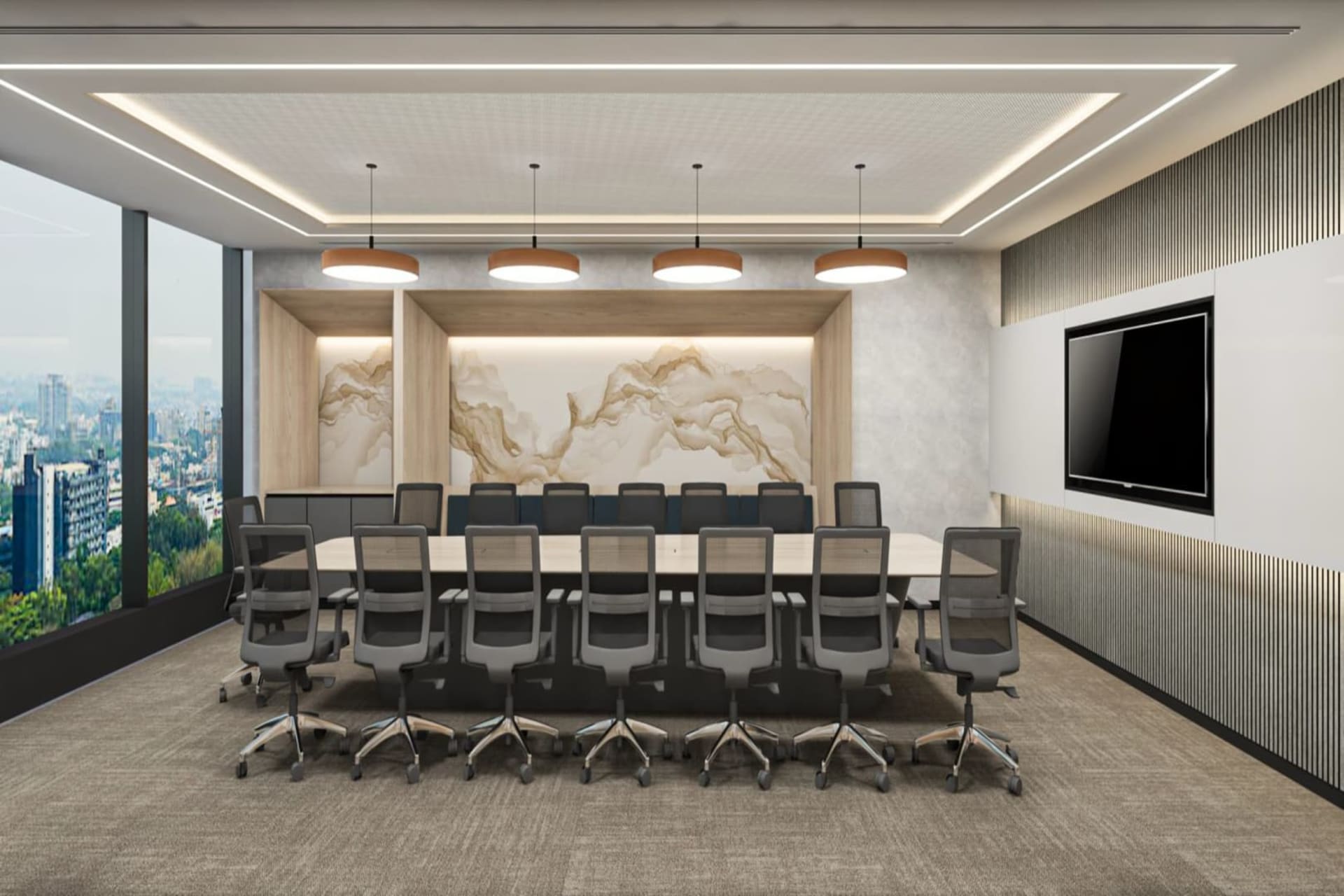 Table Space DLF Downtown Taramani - managed office in Tharamani, Chennai
