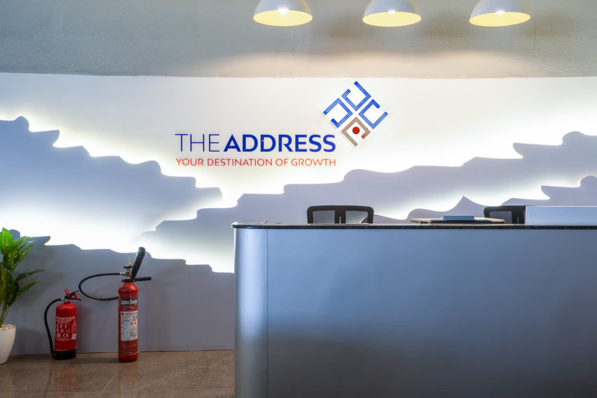 The Address coworking space in Shyamal, Ahmedabad