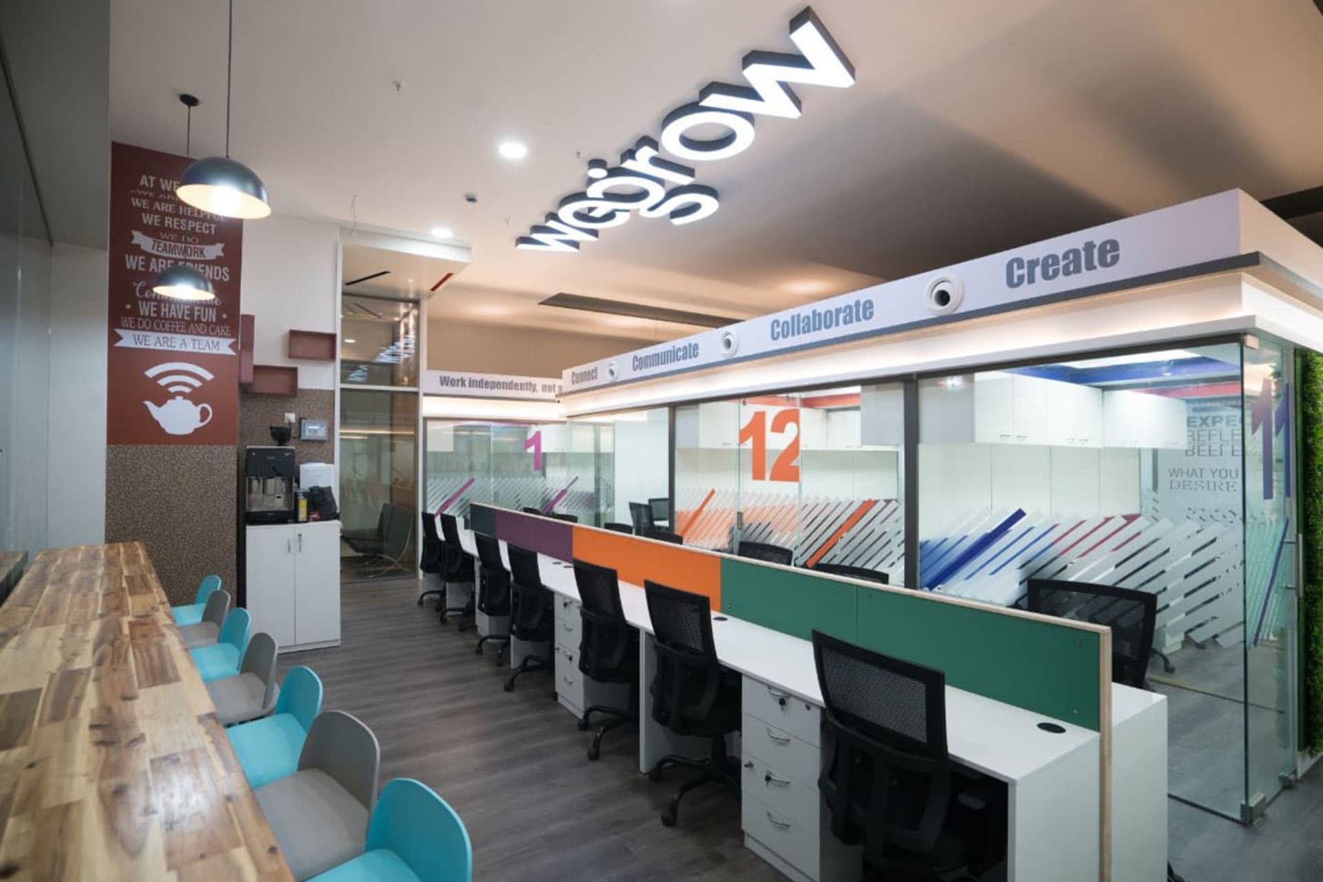 WeGrow coworking space in Vashi, Mumbai