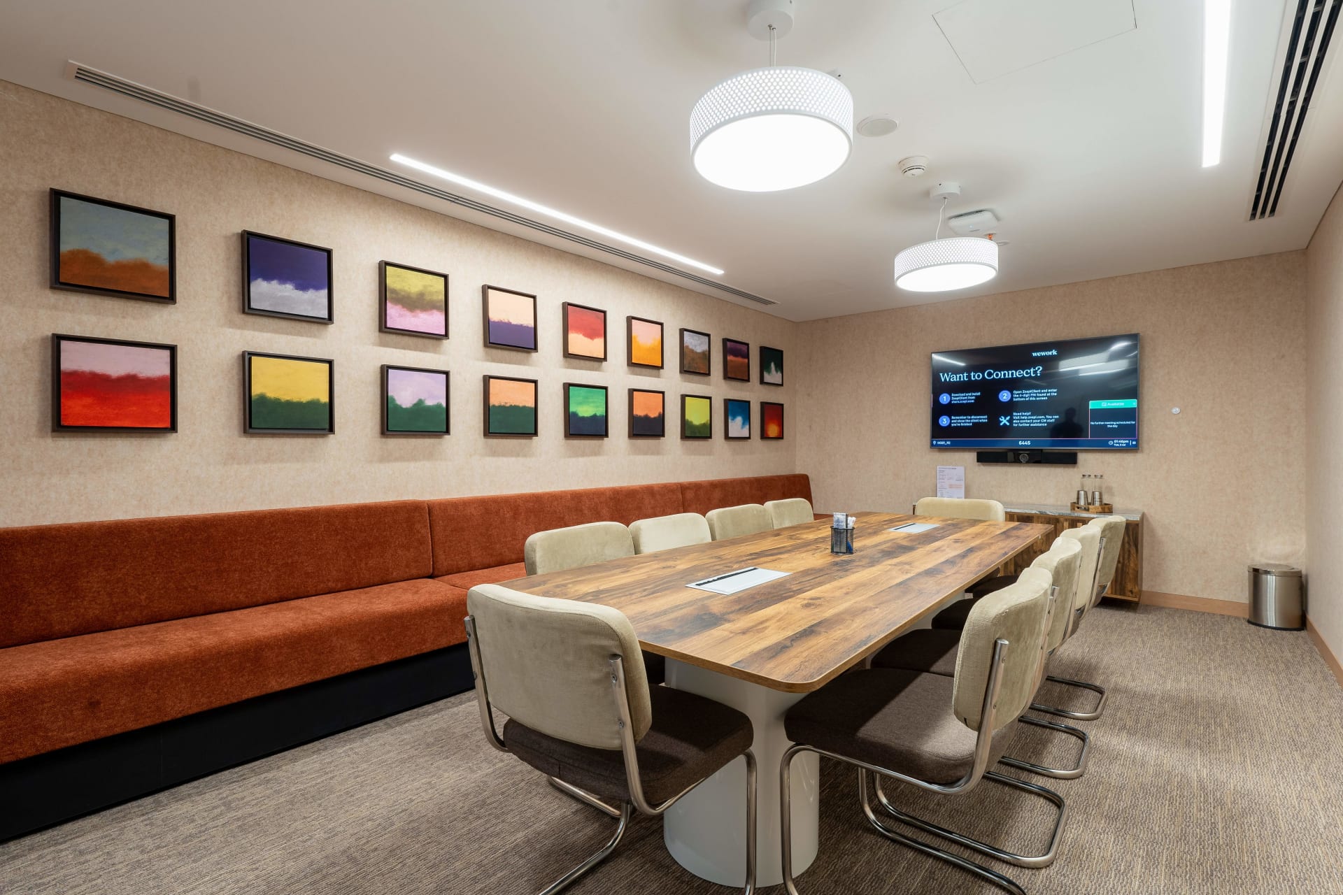 WeWork conference rooms in Huda City Centre, Gurgaon