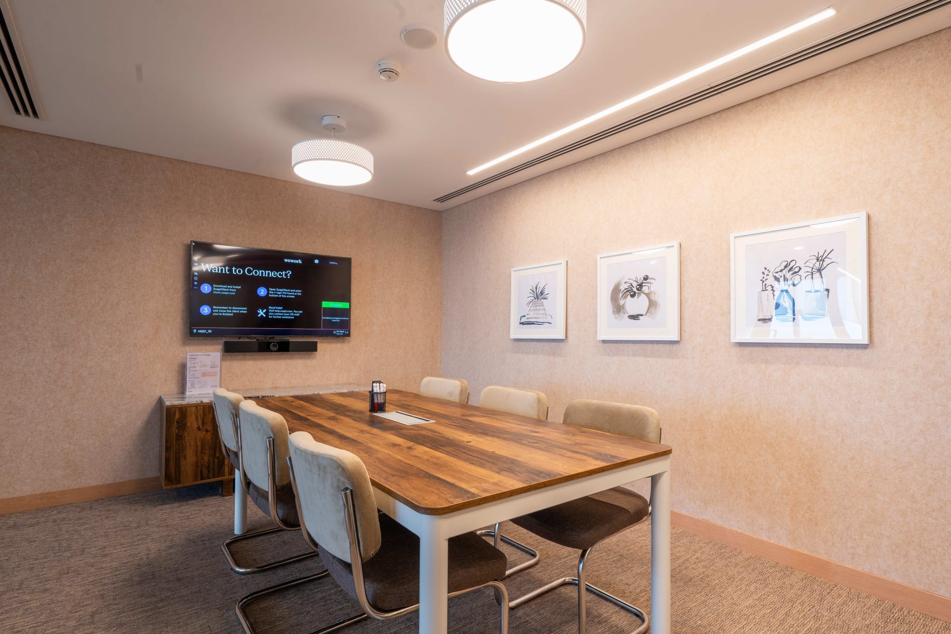 WeWork training rooms in Huda City Centre, Gurgaon