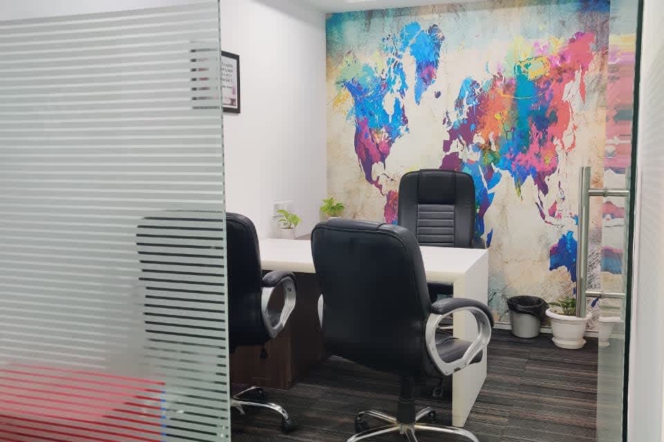 Sector 38 office interior at Get Set Office, Gurgaon.