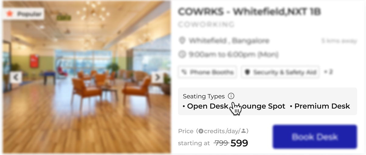 myHQ desk category info
