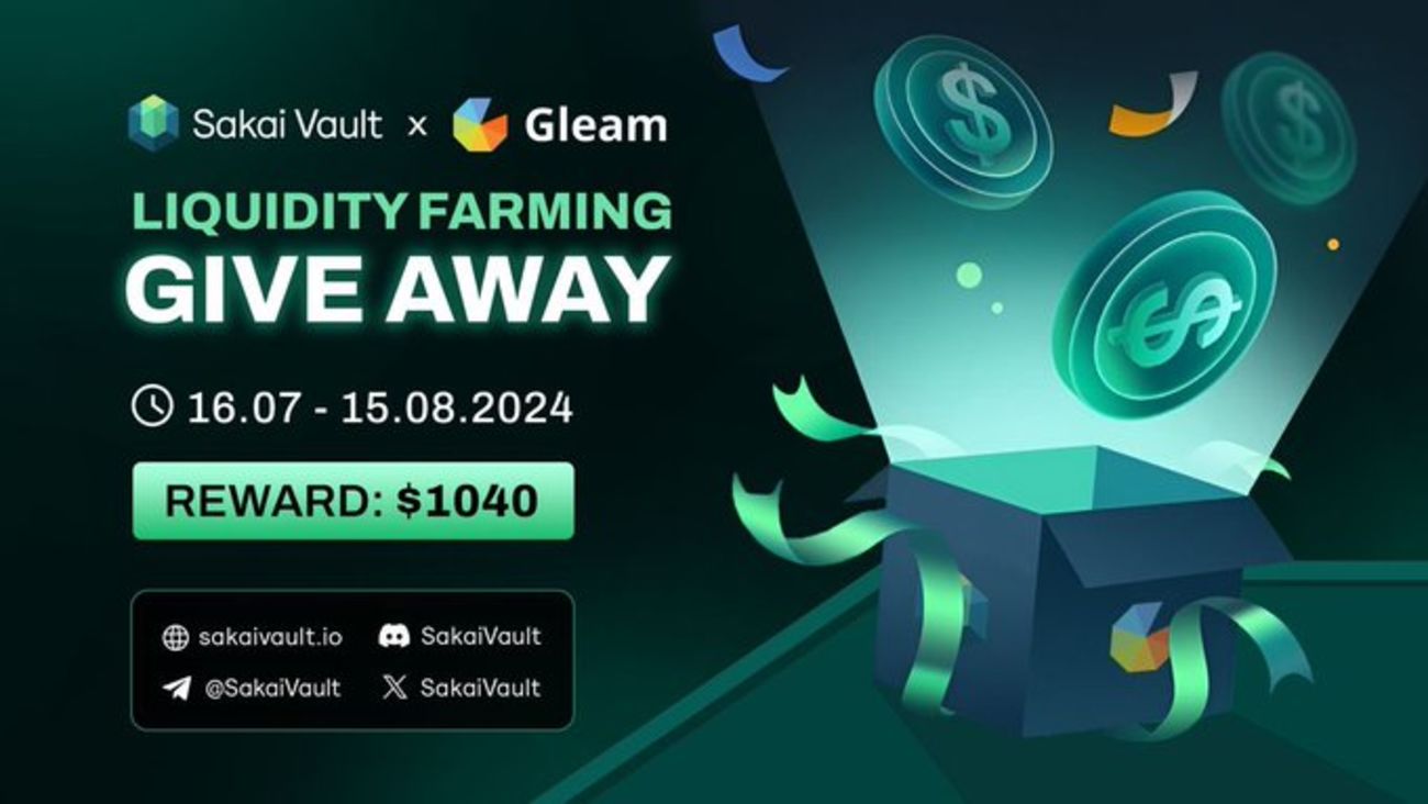 Sakai Vault Liquidity Farming Giveaway
