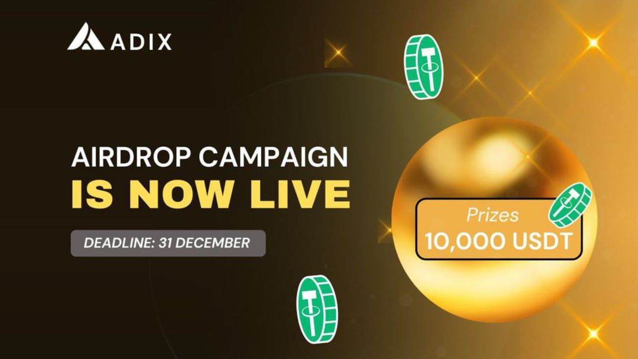 Adix 10,000 USDT Airdrop
