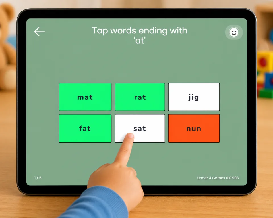 Word Patterns - Under 4 Games - Educational Games for 1 - 4 year olds
