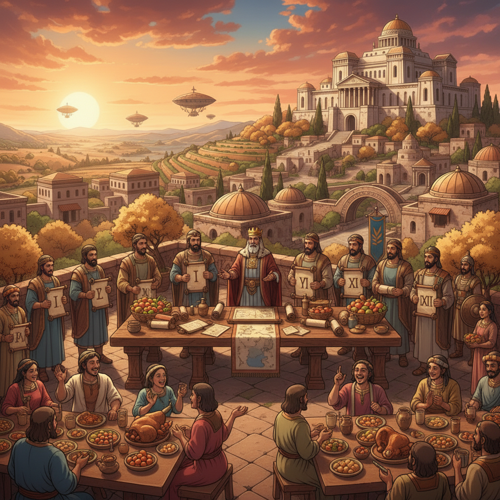 Solomon divided Israel into twelve districts. Each district had a governor who was in charge of providing food and supplies for the king and his household. Each governor was responsible for one month ...