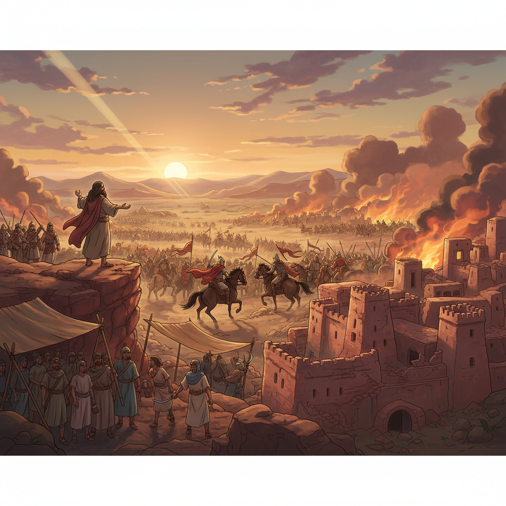 Genesis 14 tells the story of a battle between kings and how Abram (later called Abraham) showed bravery, faith, and trust in God. This chapter teaches us about courage, helping others, and giving tha...