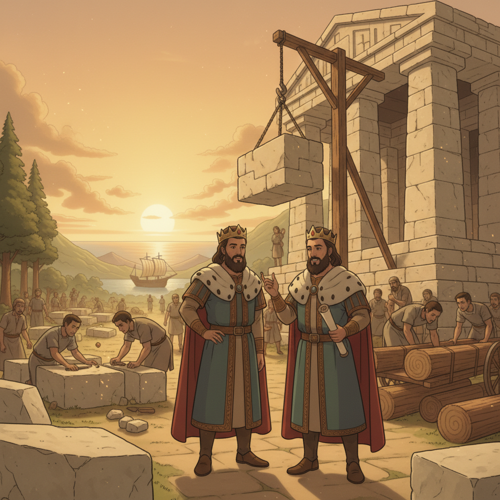 The builders shaped the stones and wood at the quarry so that when they were brought to the building site, everything fit together quietly. This showed careful planning and respect for God’s house. Th...