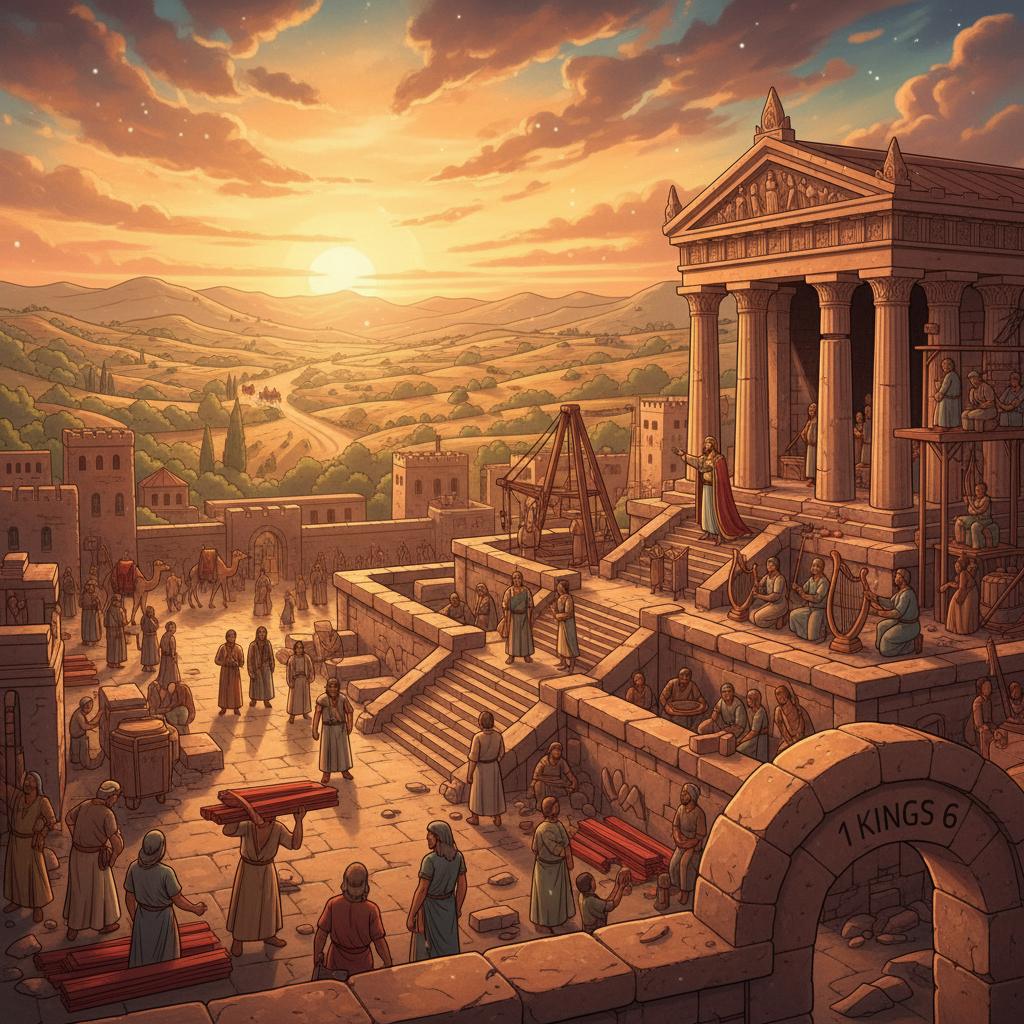 1 Kings Chapter 6 tells us about the building of the temple in Jerusalem. This was one of the most important events in Israel’s history. The temple was a special house built to honor God. This chapter...