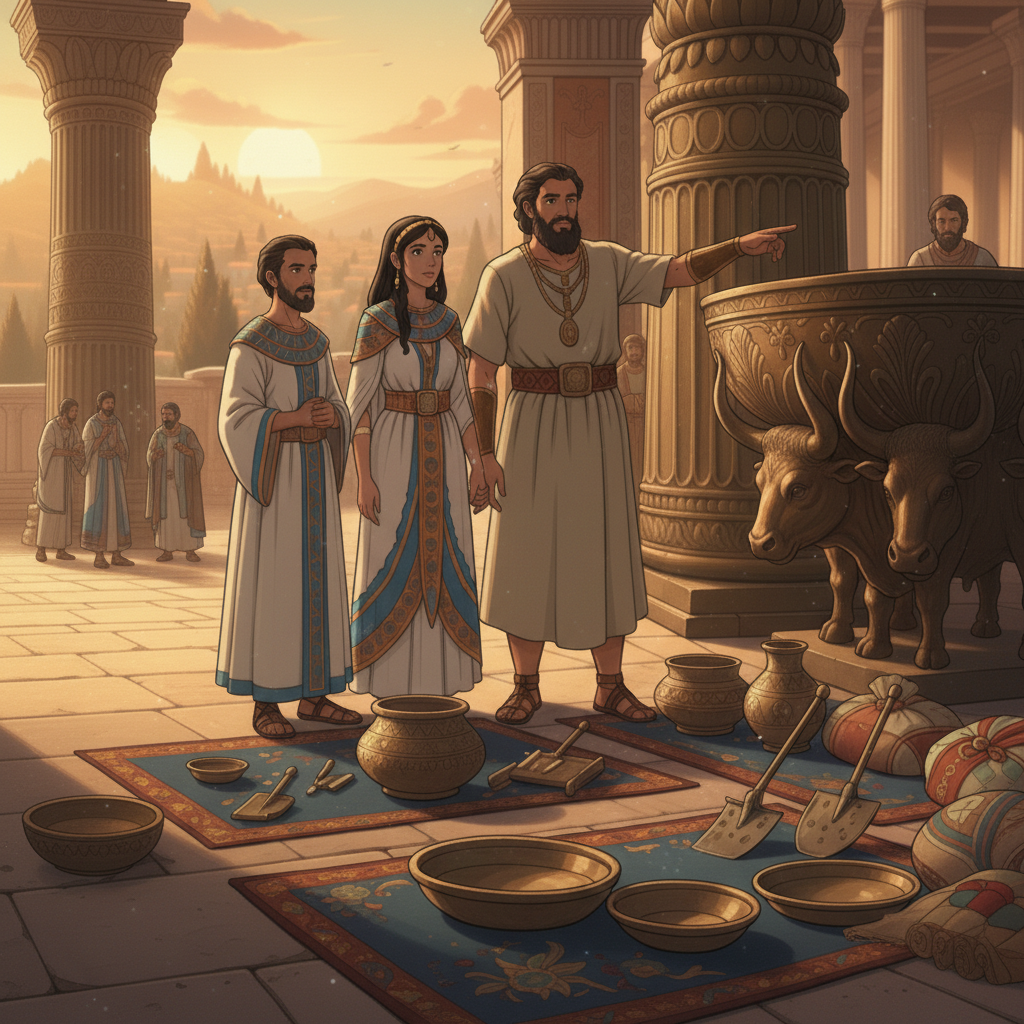 This chapter teaches us that God’s work should be done with care and skill. It also shows that patience and attention to detail are important when serving God.