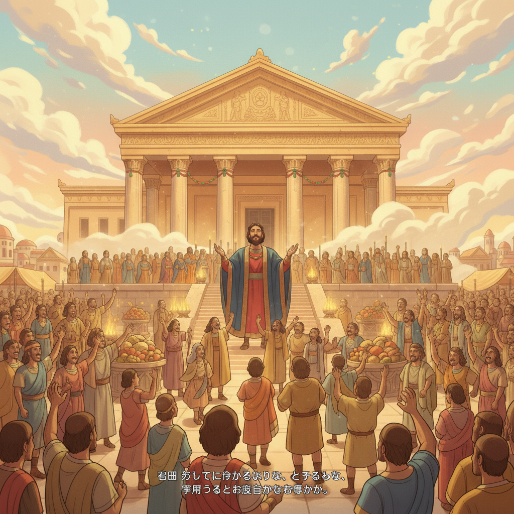 This chapter teaches us that God keeps His promises, listens to our prayers, and forgives when we repent. It also shows us the importance of worship and obedience.