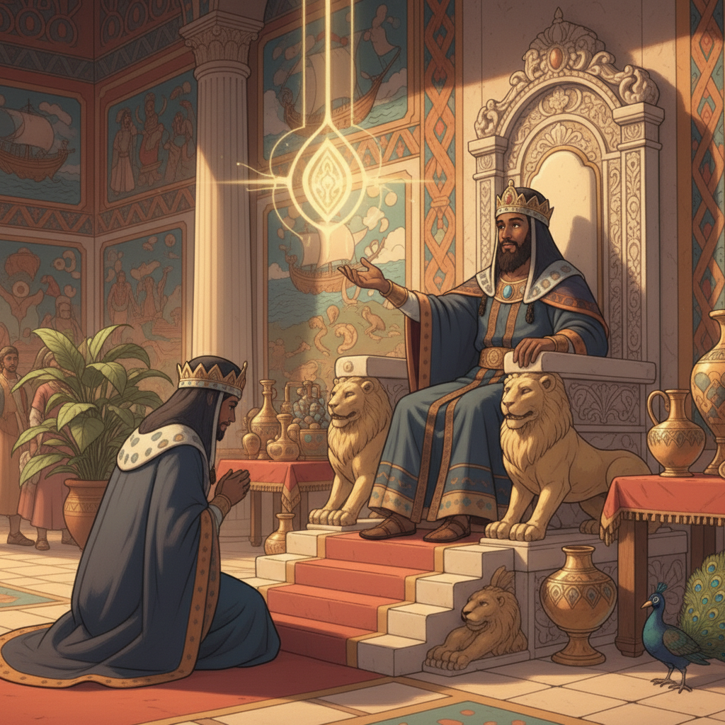 However, while the chapter shows Solomon’s greatness, it also reminds us that wealth and success come from God. God was the One who gave Solomon wisdom. Without God, Solomon would not have been so gre...