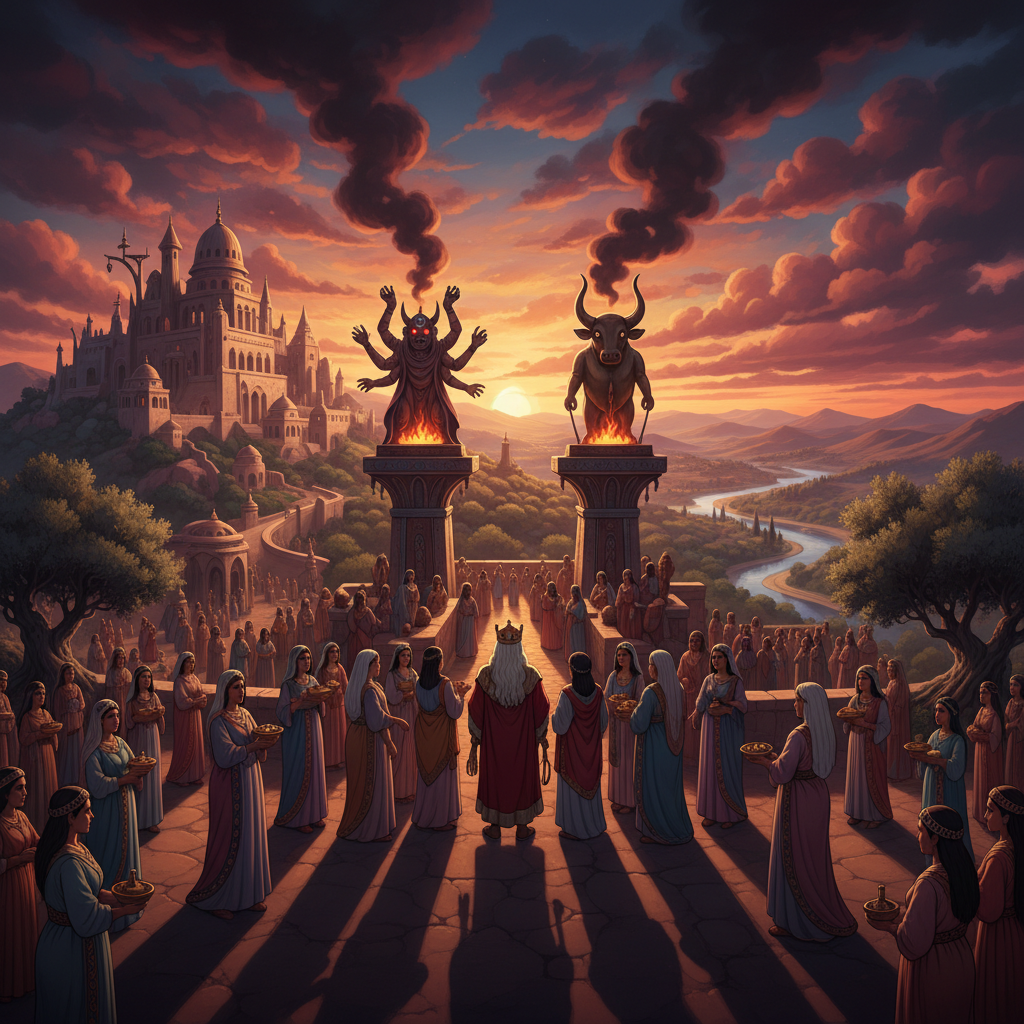 Solomon had many wives. Many of them were from other nations. God had told the Israelites not to marry people from nations that worshipped false gods, because those marriages could lead them away from...