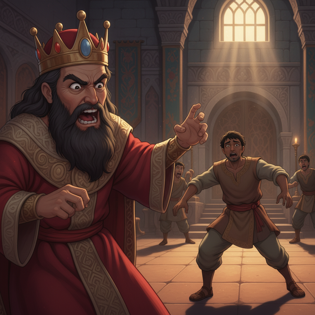 When Solomon heard this, he tried to kill Jeroboam, but Jeroboam escaped to Egypt and stayed there until Solomon died. Solomon ruled Israel for forty years. When he died, his son Rehoboam became king.