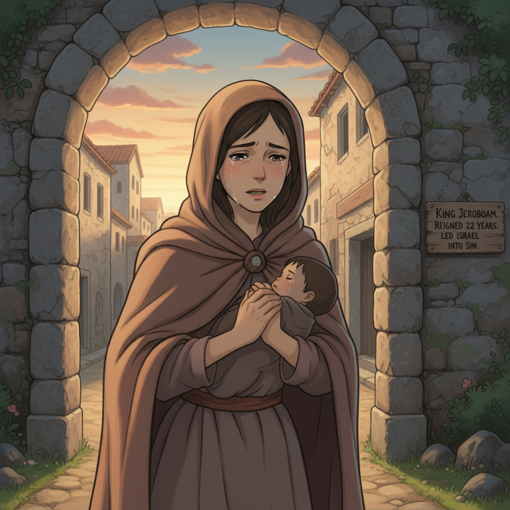 As soon as Jeroboam’s wife returned home and stepped into the city, the child died, just as the prophet had said. This showed that God’s word always comes true. The chapter then tells us about the res...