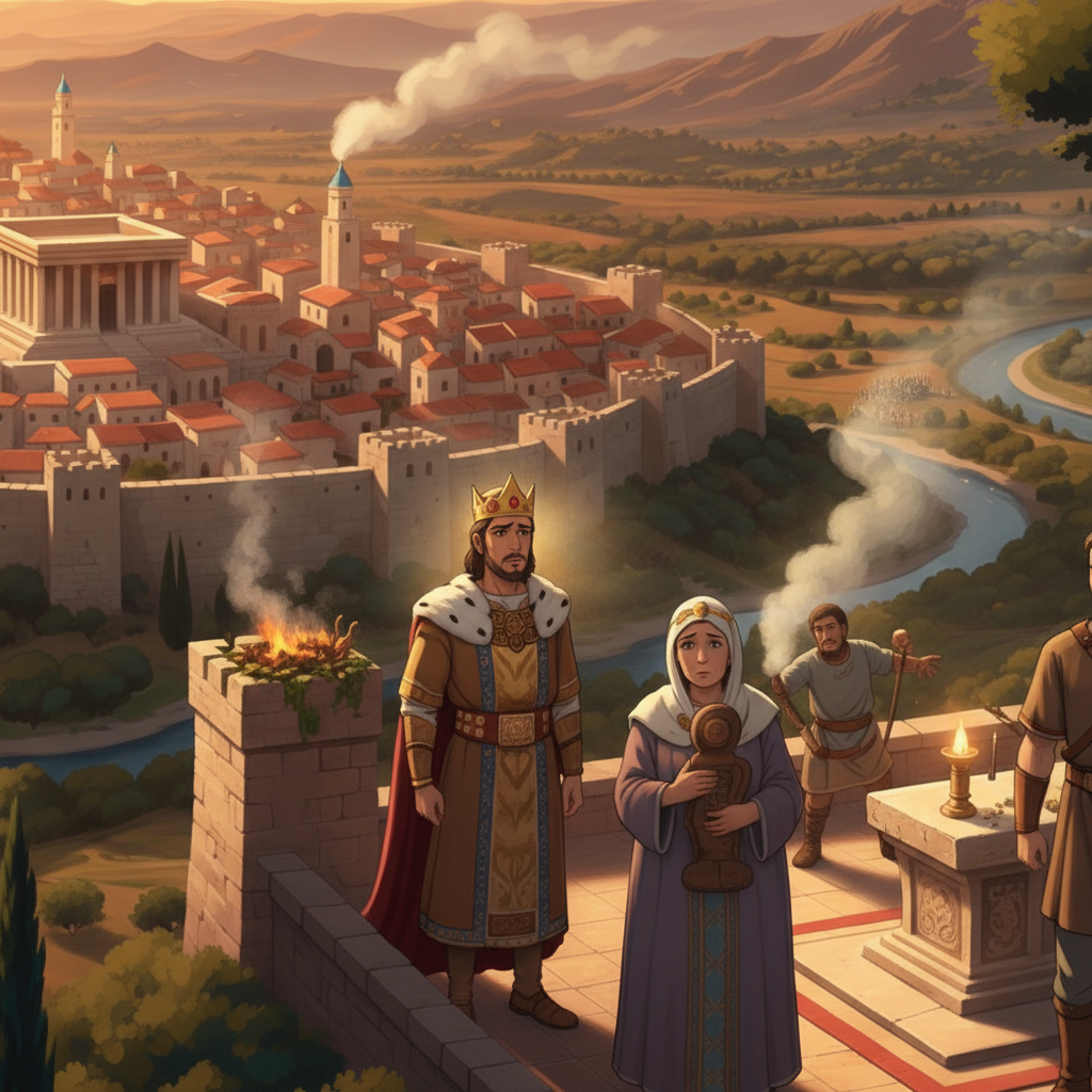 There was war between Asa, king of Judah, and Baasha, king of Israel. Asa made an agreement with the king of Syria for help. In the end, Baasha stopped his plans against Judah. This chapter teaches us...